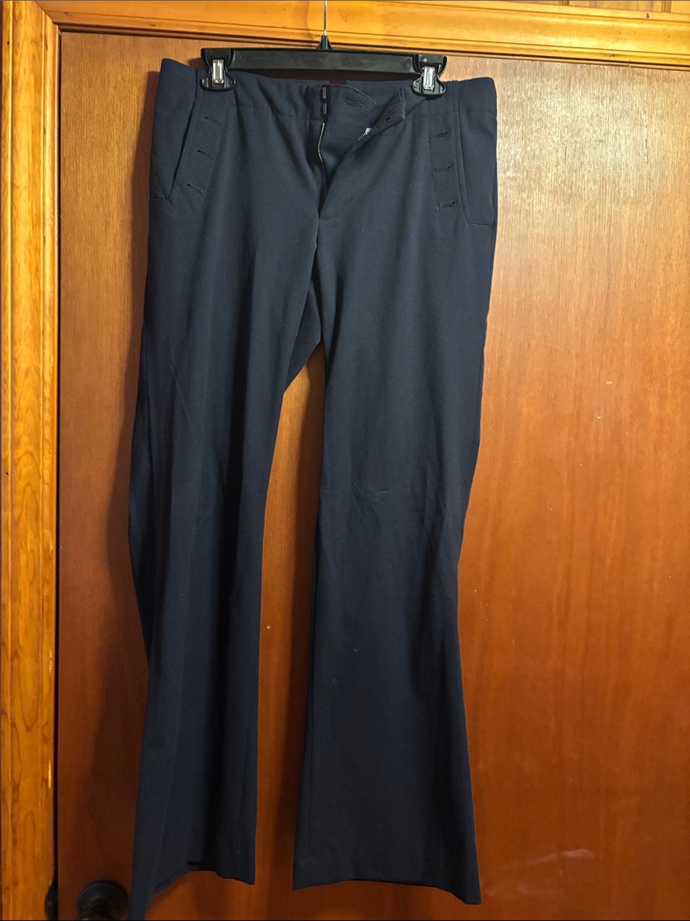 Women's Navy Boot Cut Dress Pants